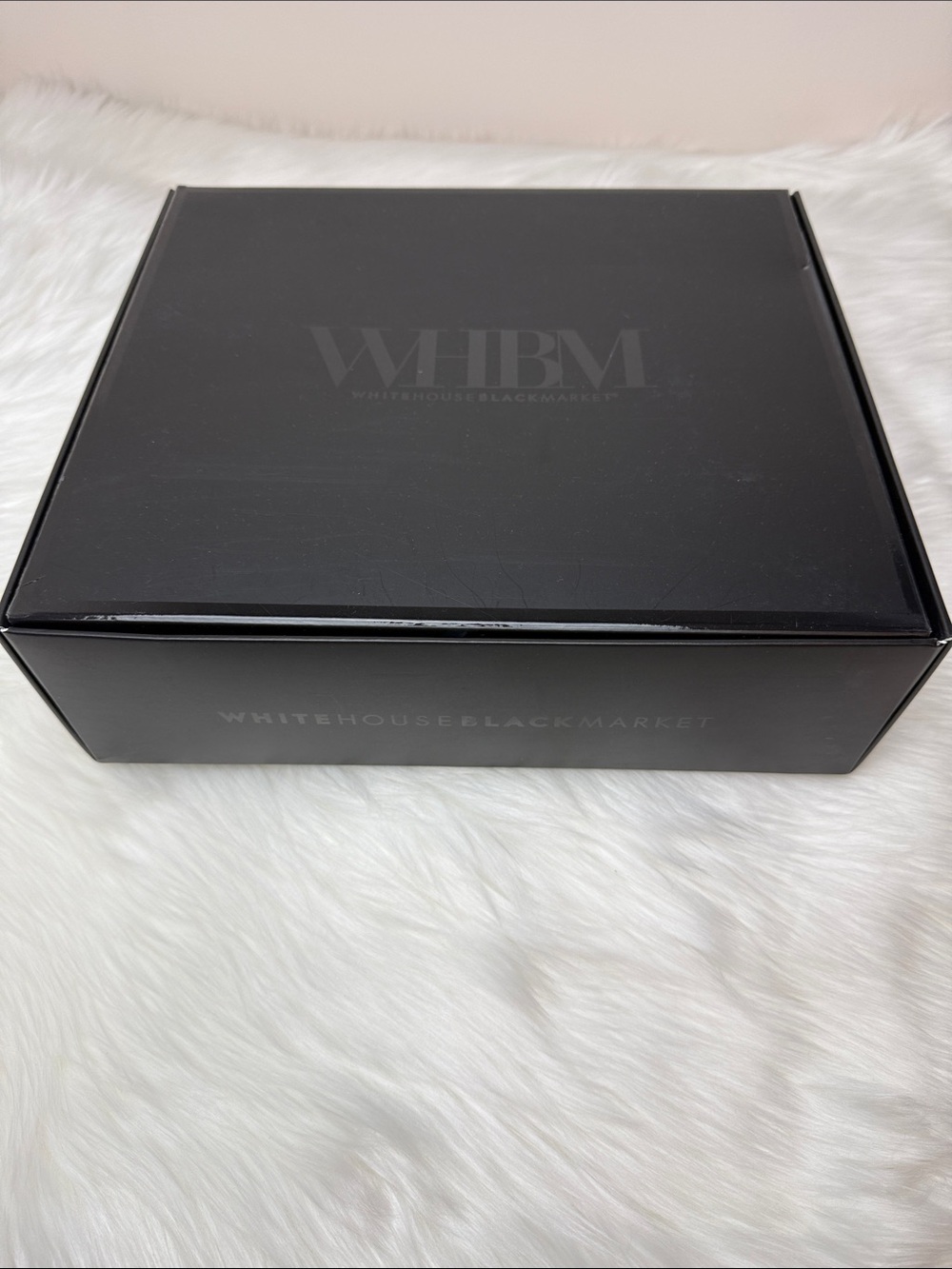White House Black Market Black Logo Empty Shoe Box, Gift Box 12.5 x 11 x 3.75